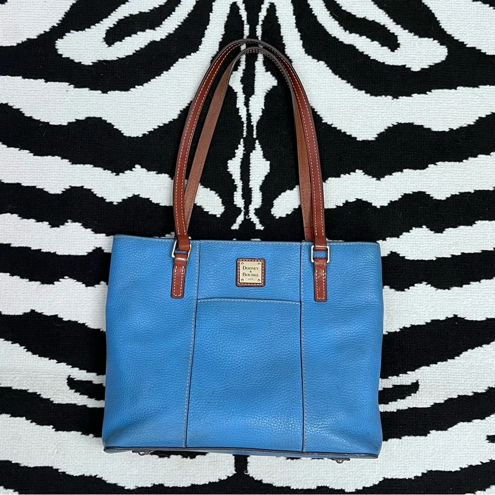 Dooney & Bourke Leather Lexington Bag in Azure